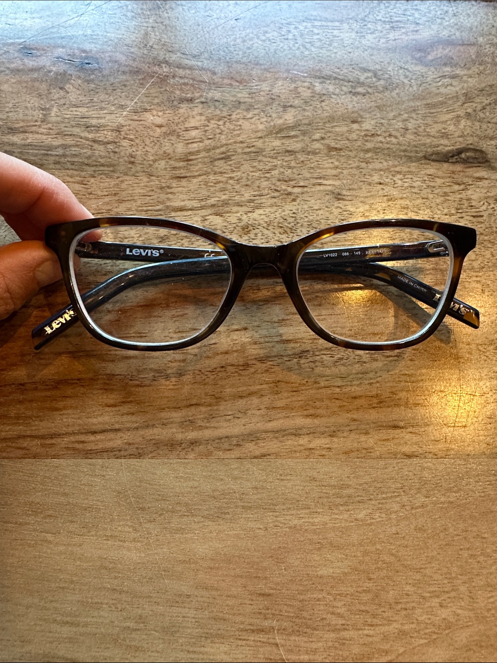 Levi's âHexetateâ Brown Tortoiseshell Rectangular Eyewear Frames